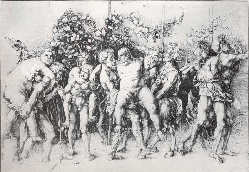 A Bacchanal with silengus, Andrea Mantegna